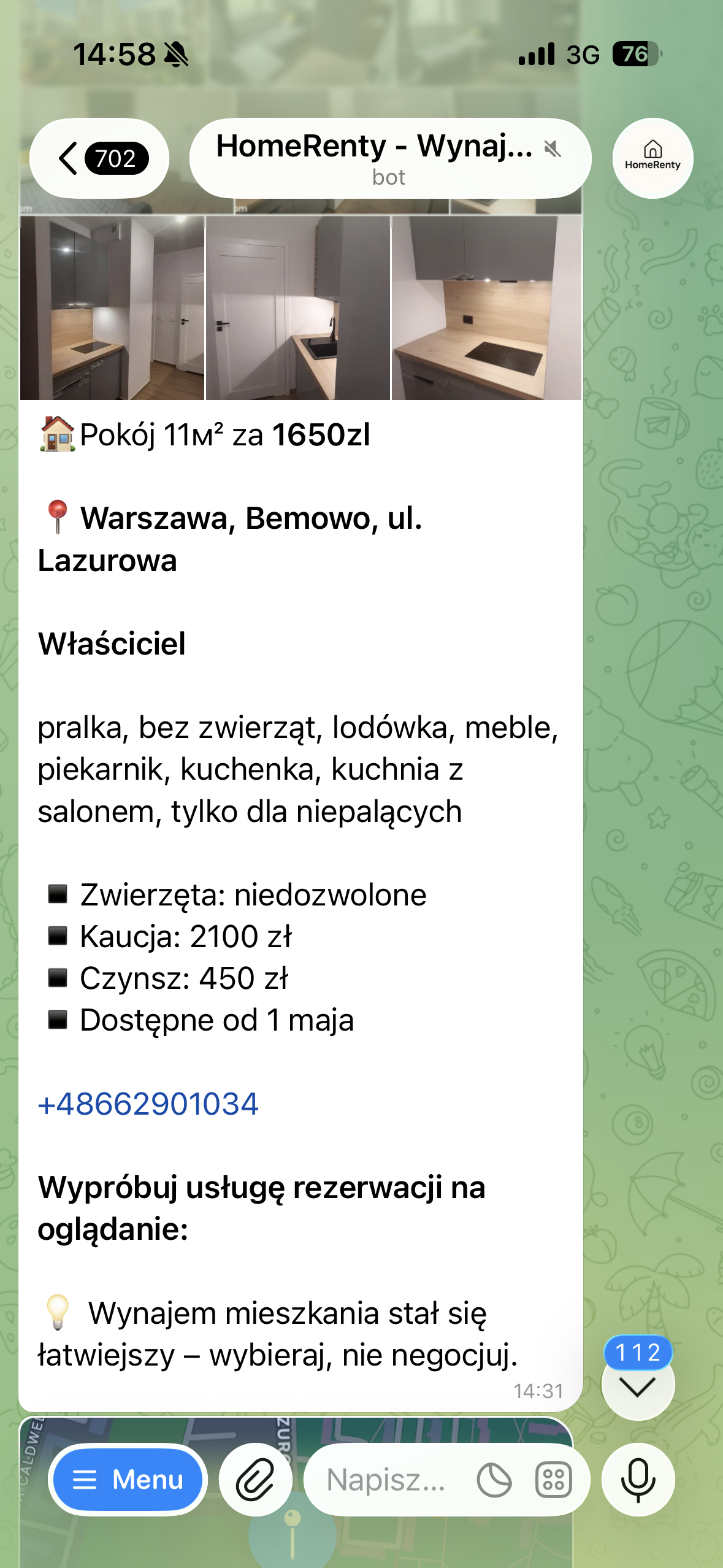 New listing notification